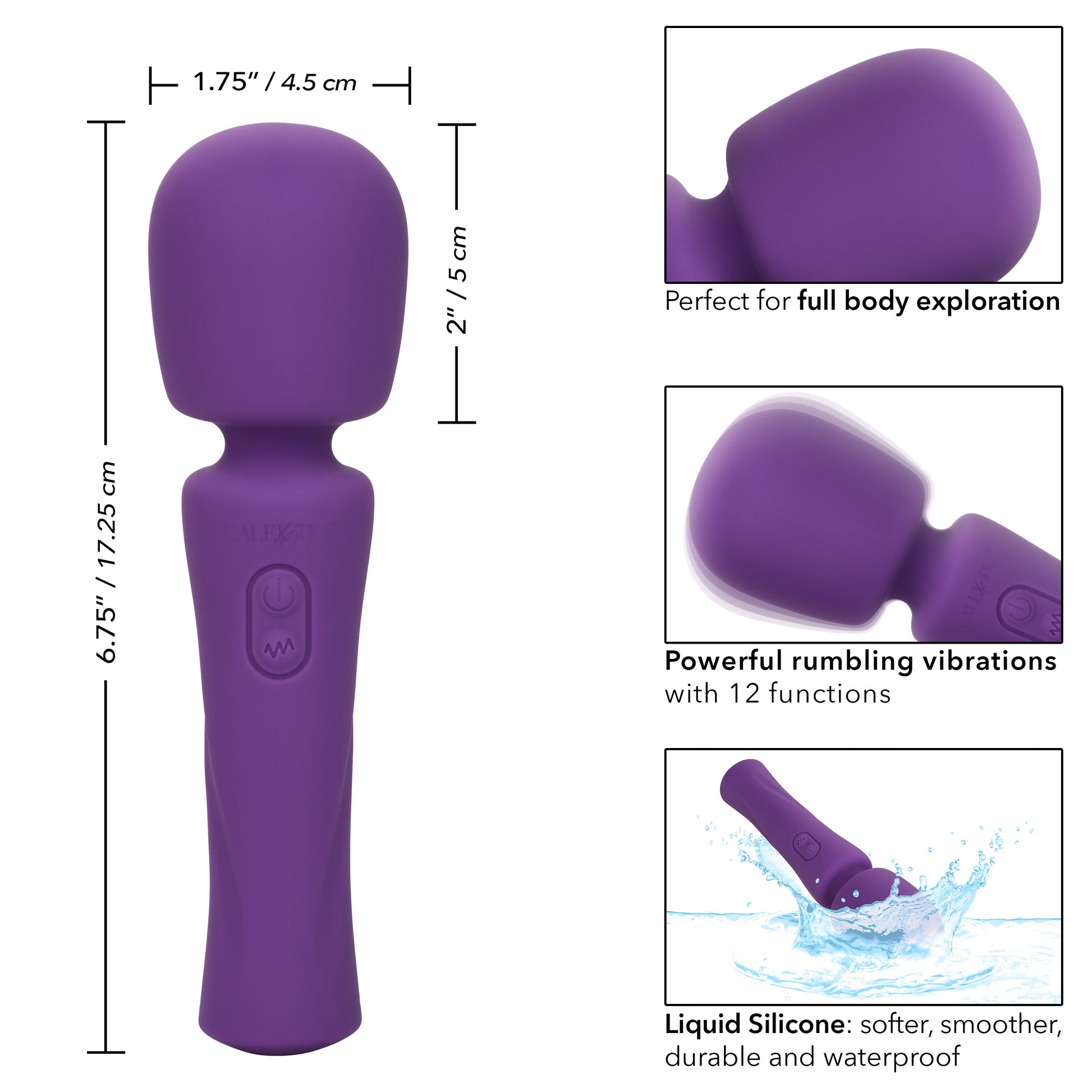 Stella Liquid Silicone Massager - Purple SE4368103