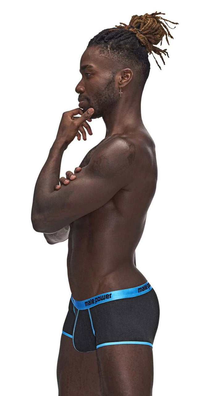 Casanova Uplift Mini Shorts - XL - Black/blue MP-143270BKXL