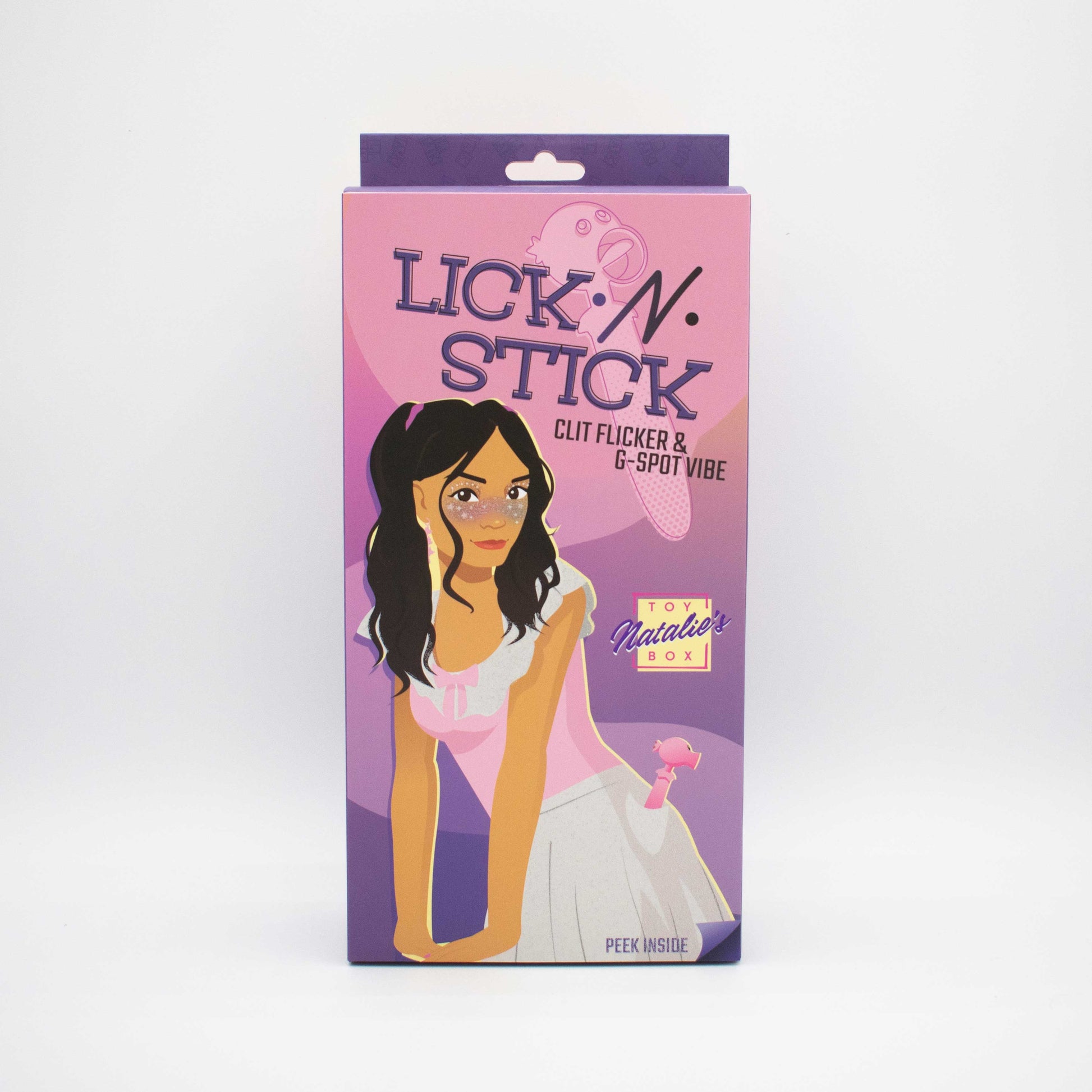 Lick n' Stick Clit Flicker and G-Spot Vibrator -  Pink LAK-9097