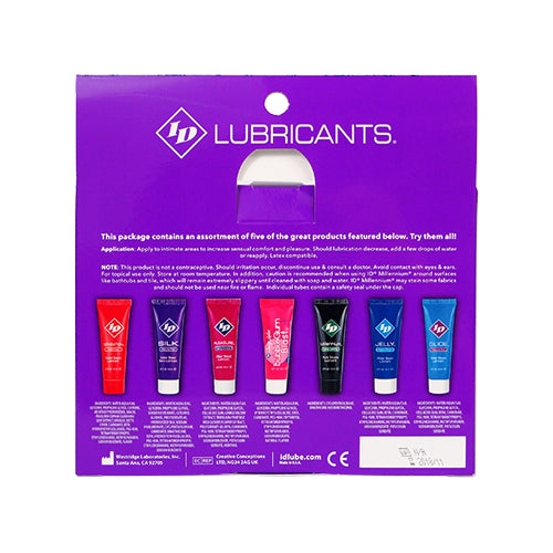 ID Sensual Lubricants 5 Pack Assorted Sampler ID-SPL-02