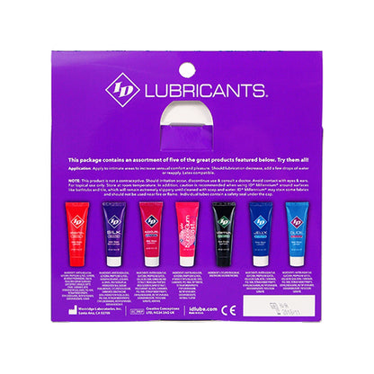 ID Sensual Lubricants 5 Pack Assorted Sampler ID-SPL-02