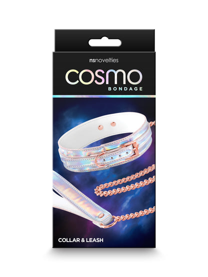 Cosmo Bondage - Collar and Leash - Rainbow NSN-1313-02