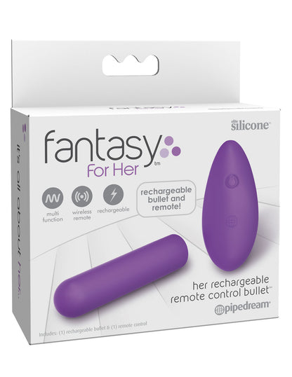 Fantasy for Her - Her Rechargeable Remote Control Bullet Purple PD4946-12