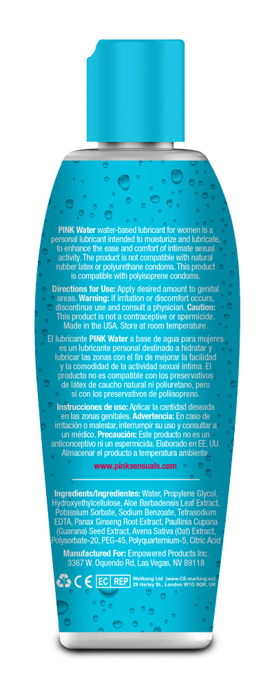 Pink Water Based Lubricant for Women - 4.7 Oz.  / 140 ml PNK-PW-4.7