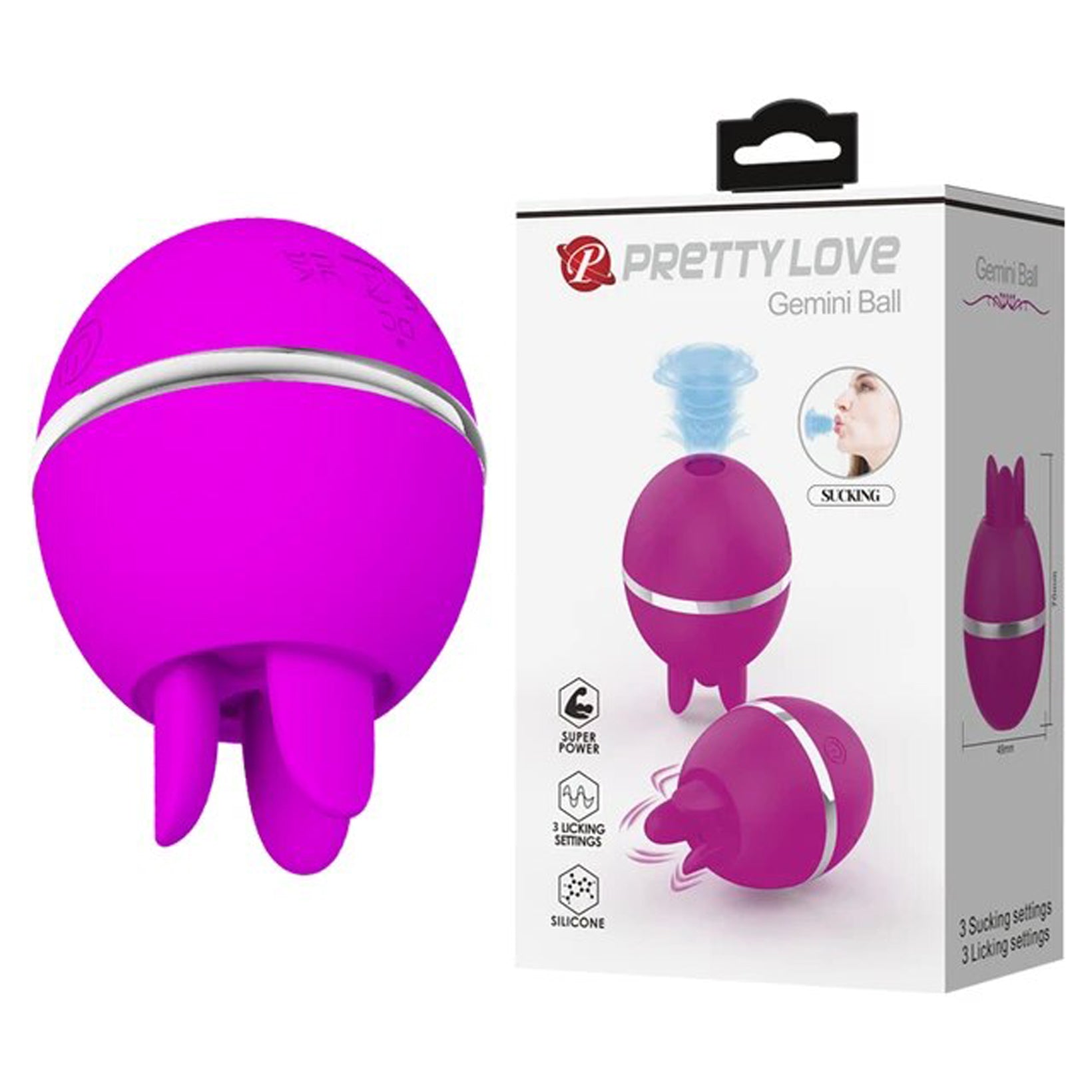 Pretty Love - Gemini Ball - Fuchsia BI-300001