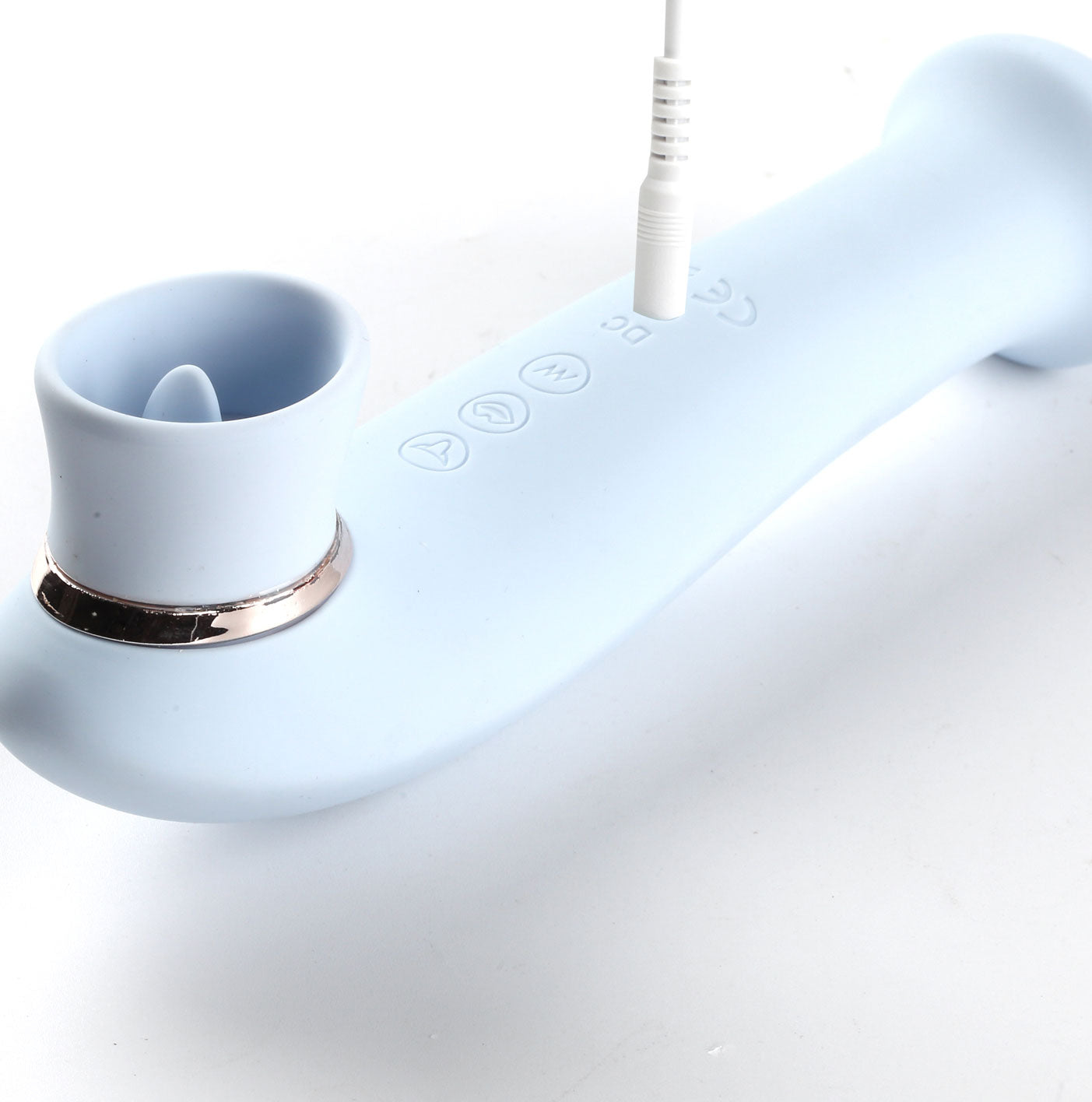 Destiny 15-Function Rechargeable Vibrating -  Suction Wand - Blue MTMA2006-B3