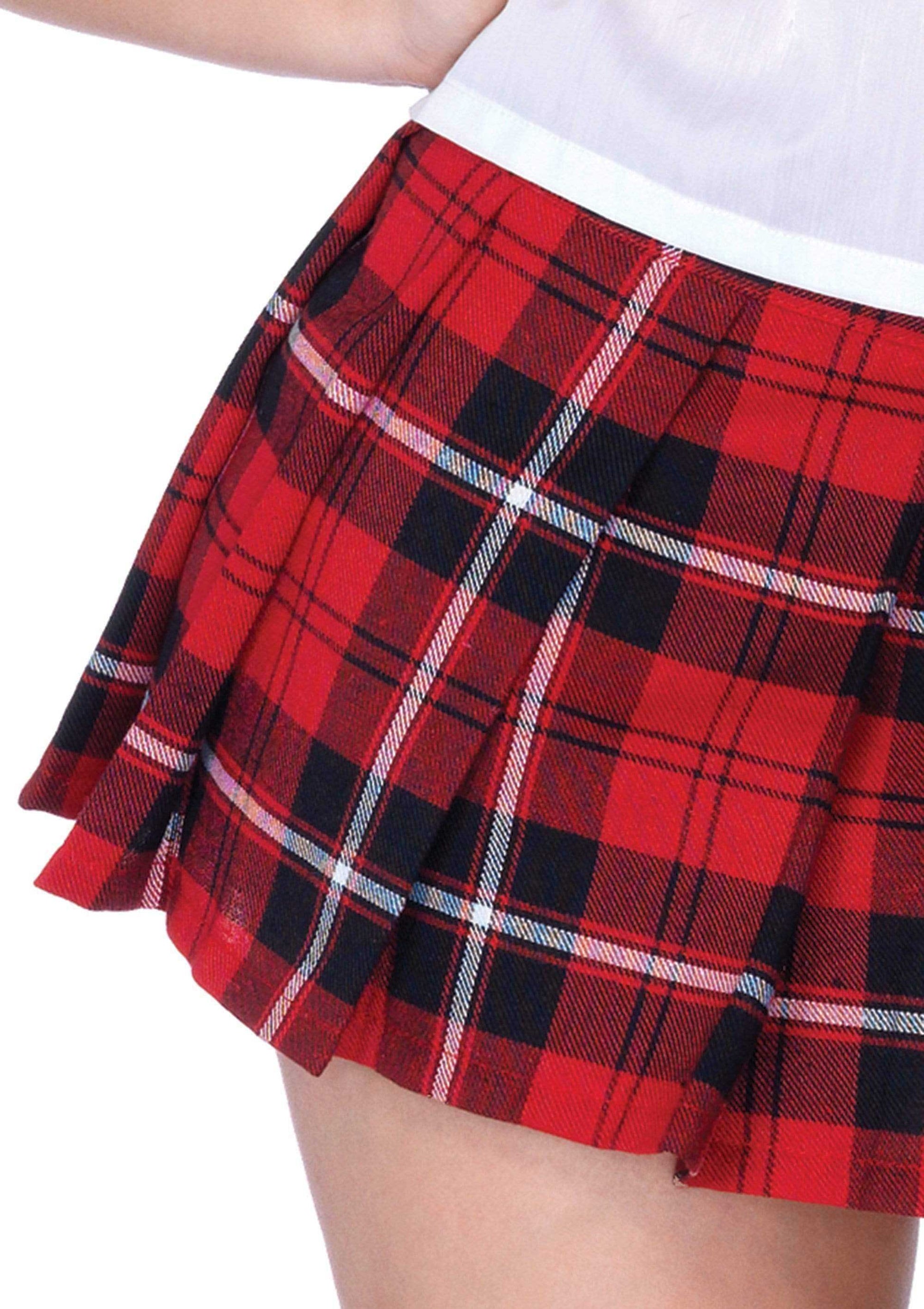 Private School Sweetie Costume - Small - White /  Red LA-85112WHRDS