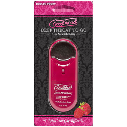 Good Head to Go Deep Throat Spray - Sweet Strawberry DJ1360-33-CD