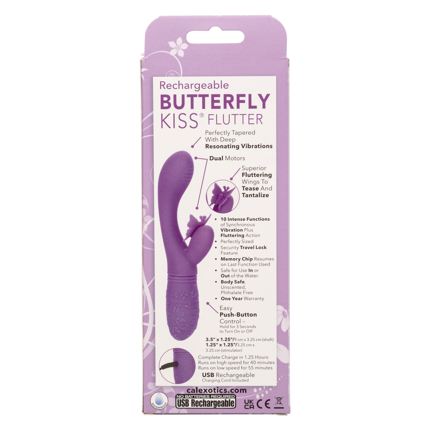 Rechargeable Butterfly Kiss Flutter - Purple SE0783453