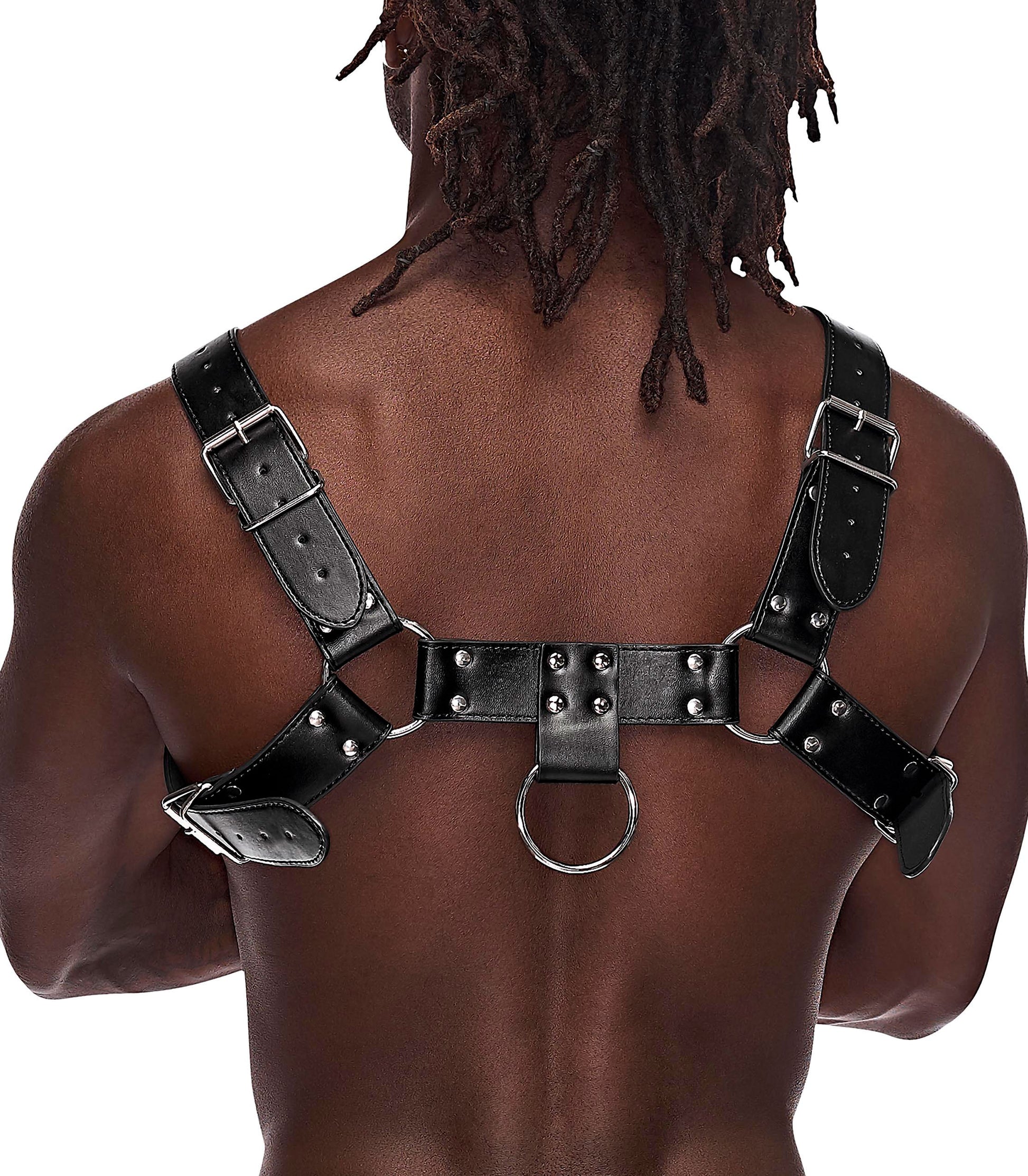 Aries Leather Harness - One Size - Black MP-590266BK1S