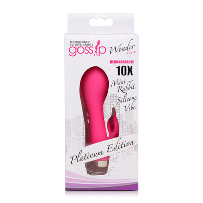 Wonder Mini Rabbit Silicone Vibrator - Pink CN-04-0734-50