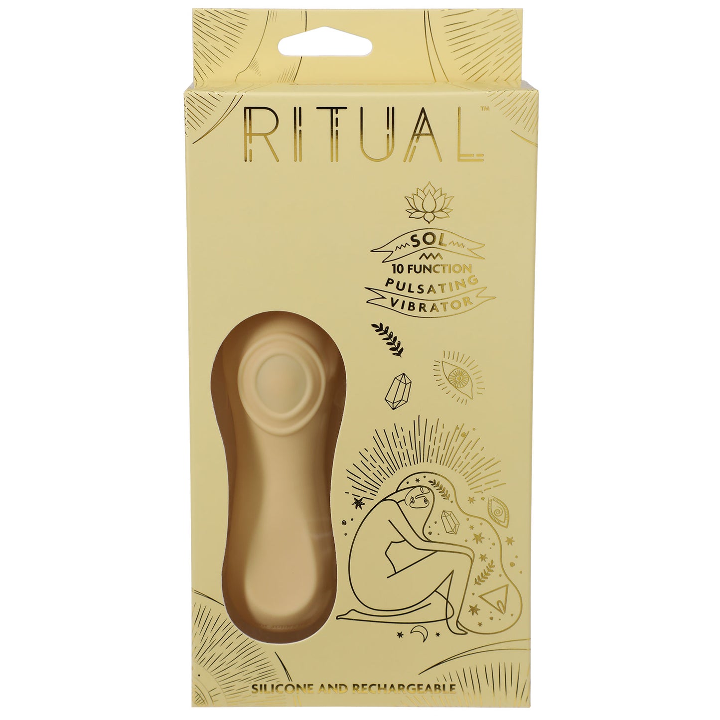 Ritual - Sol - Rechargeable Silicone Pulsating  Vibe - Yellow DJ7000-09-BX