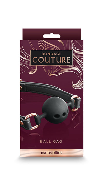 Bondage Couture - Ball Gag - Black NSN-1306-73