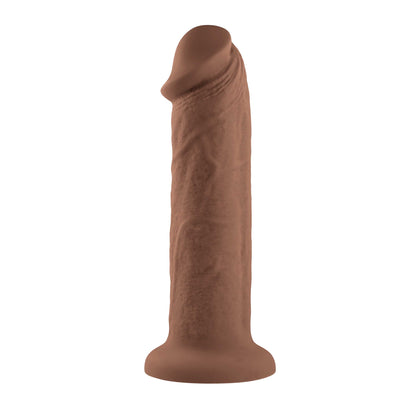 7 Inch Girthy Vibrating Dong - Dark EN-RD-2741-2