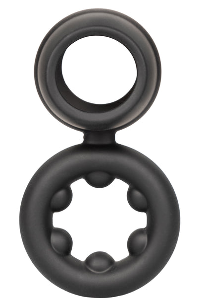 Alpha Liquid Silicone Dual Support Magnum Ring - Black SE1492502