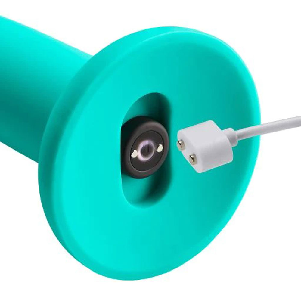 Ergo Super Flexi II Dong Soft and Flexible Liquid  Silicone With Vibrator - Teal WTC965