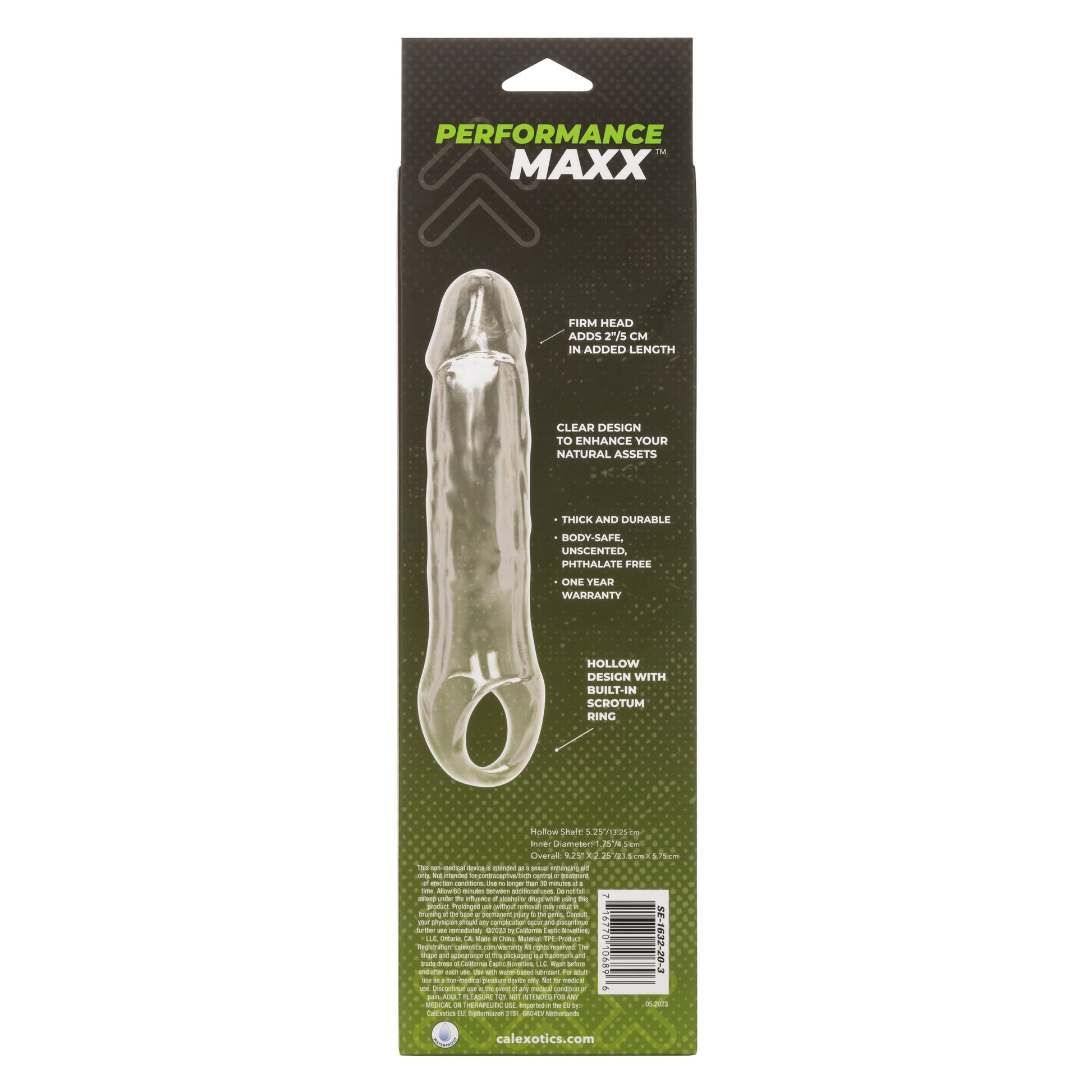 Performance Maxx Clear Extension -  7.5 Inch -  Clear SE1632203