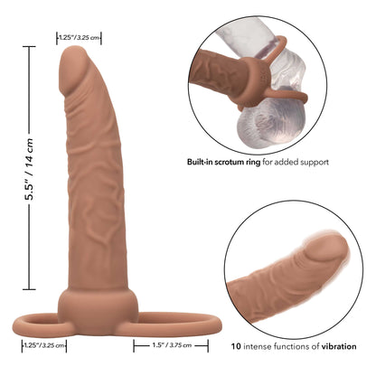 Performance Maxx Rechargeable Dual Penetrator -  Brown SE1634063