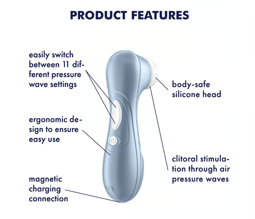 Satisfyer Pro 2 - Air Pulse Stimulator - Blue SAT-J2018-U2-02