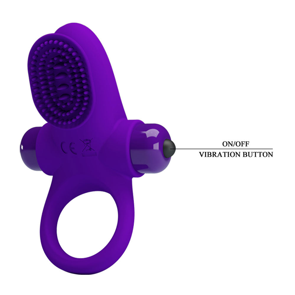 Pretty Love Vibrating Cock Ring II - Purple BI-210205-1