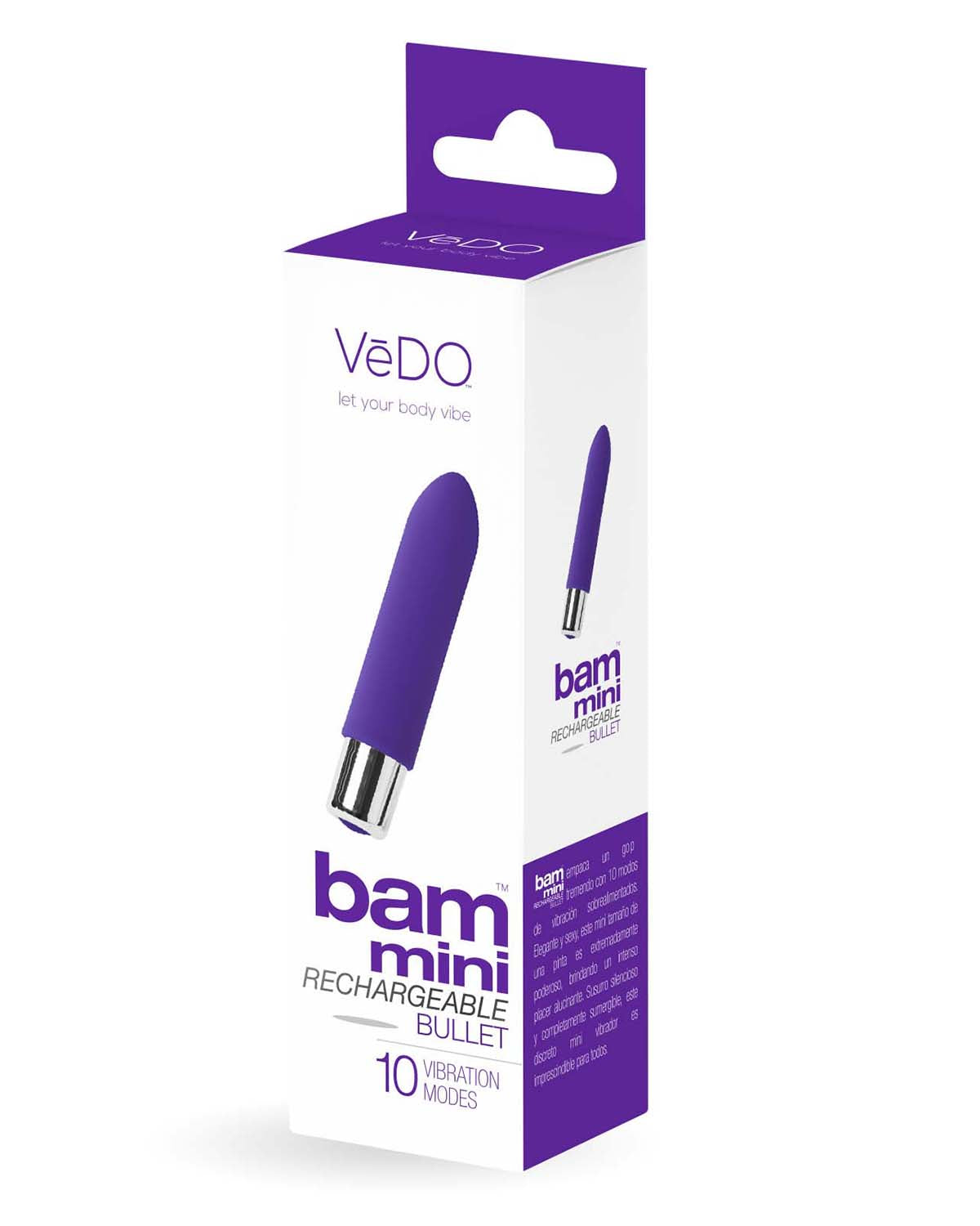 Bam Mini Rechargeable Bullet Vibe - Indigo VI-P1403