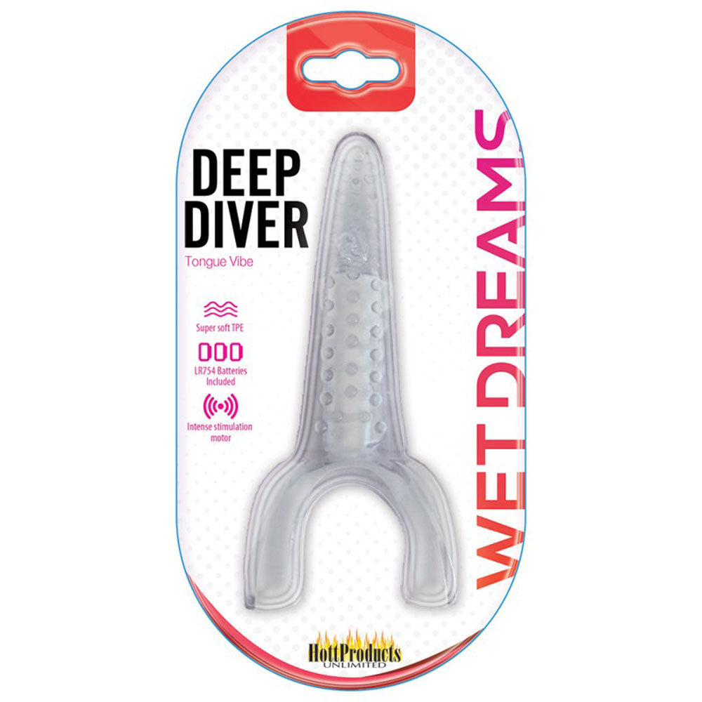 Deep Diver Tongue Vibe - Clear HTP3261