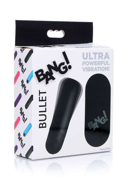 Bang Vibrating Bullet With Remote Control - Black BNG-AG366-BLK