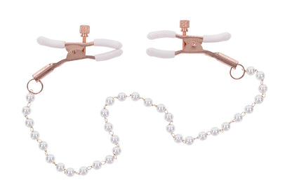 Peaches N Creame Pearl Nipple Clamps - Pink SS09964