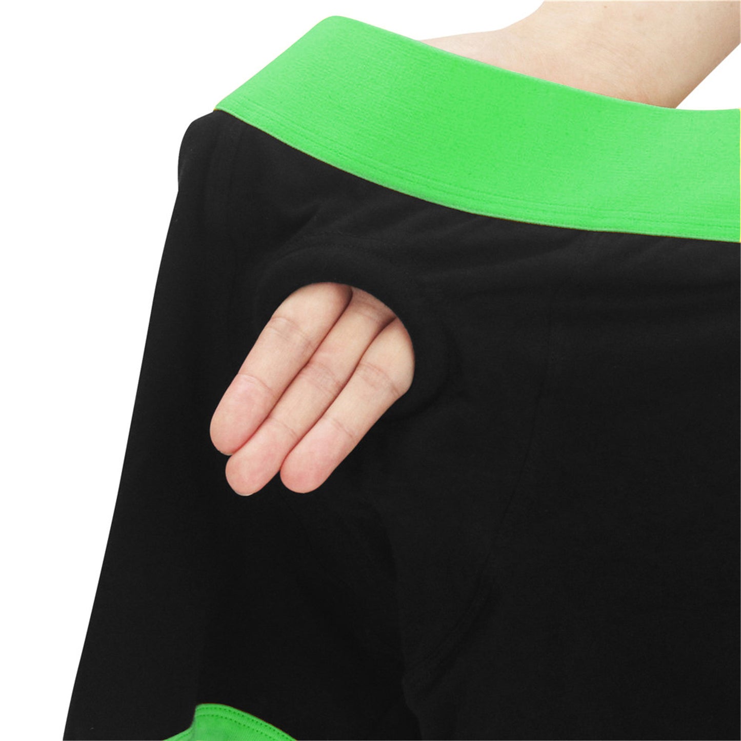 Get Lucky Strap-on Boxer Shorts - Xlarge/xxlarge - Black/green TMN-GL-5018