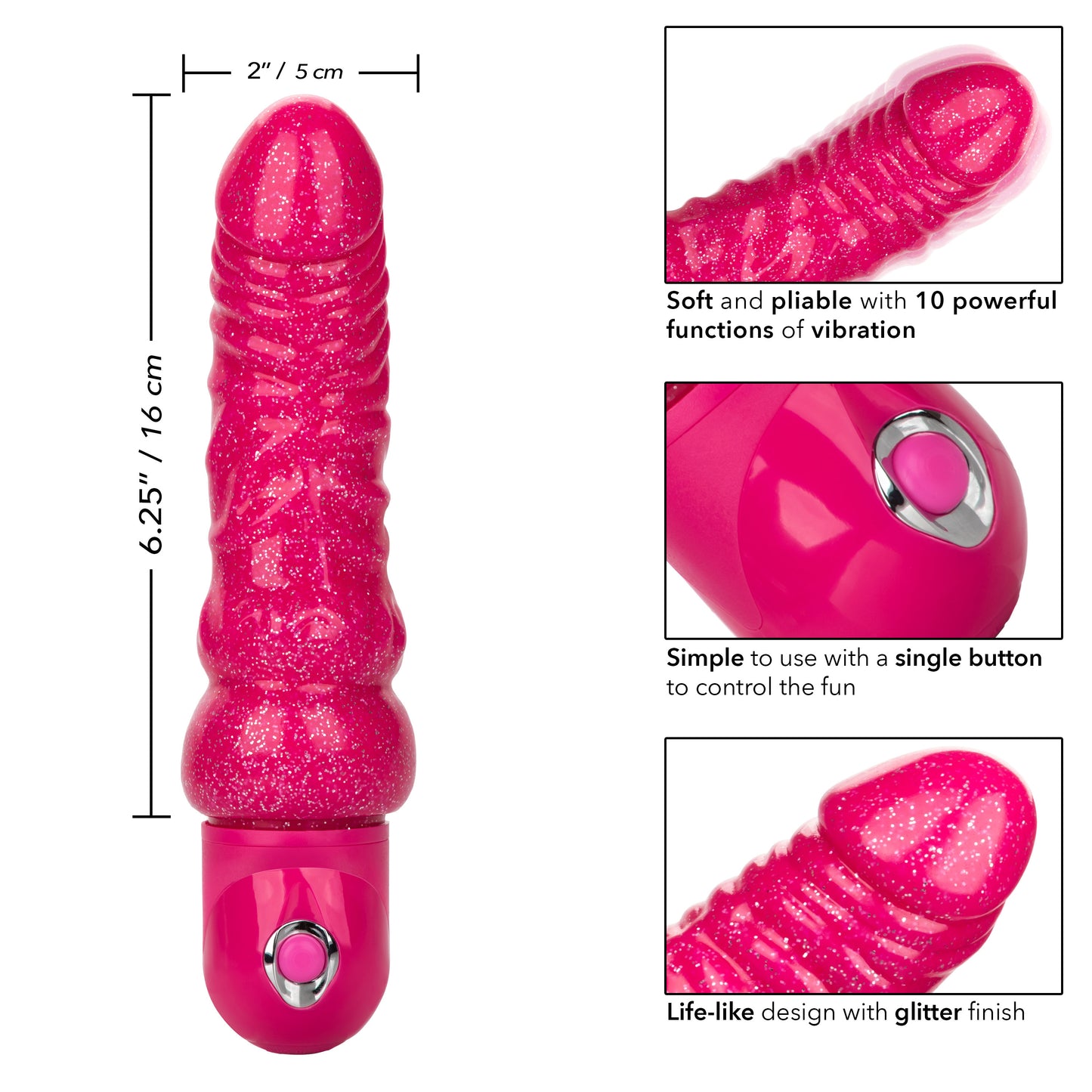 Naughty Bits Lady Boner Bendable Personal  Vibrator SE4410653