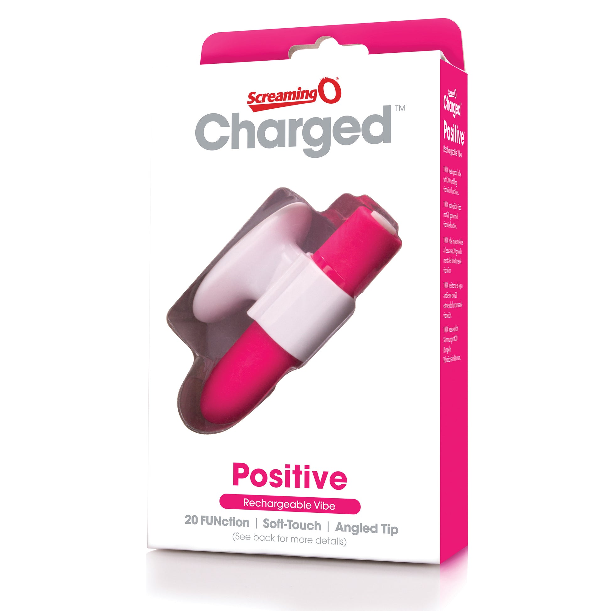 Charged Positive Rechargeable Vibe - Strawberry APV-ST-101E