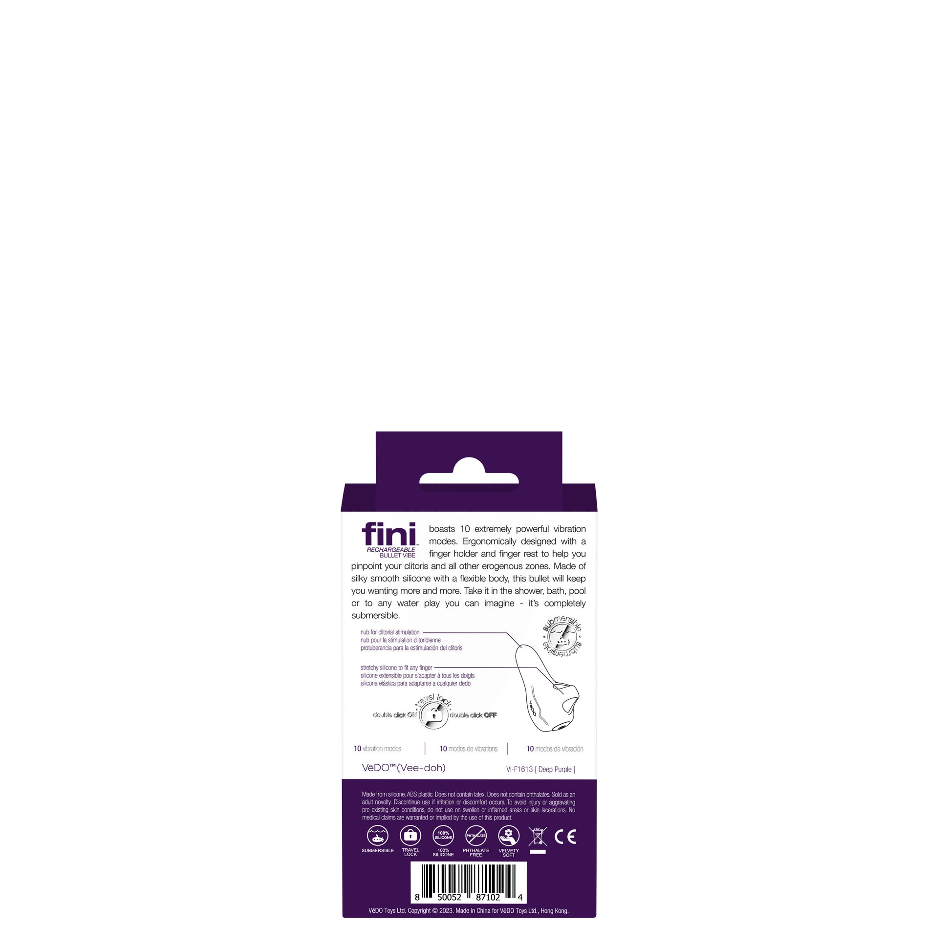 Fini Rechargeable Bullet Vibe - Purple VI-F1613