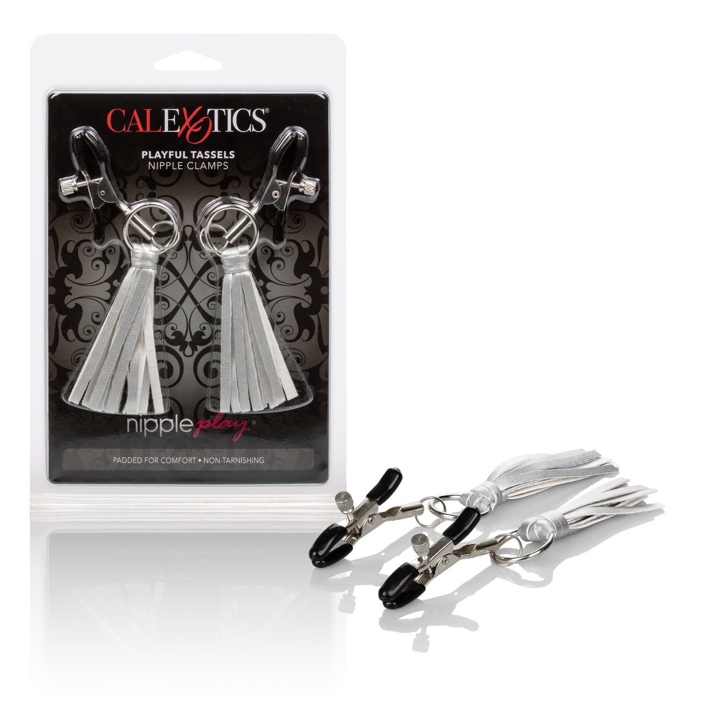 Nipple Play Playful Tassels Nipple Clamps -  Silver SE2614102