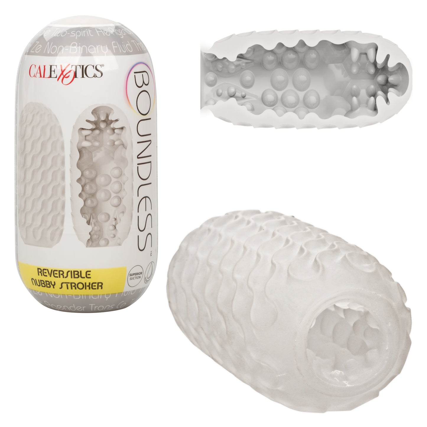 Boundless Reversible Nubby Stroker - Clear SE2699751