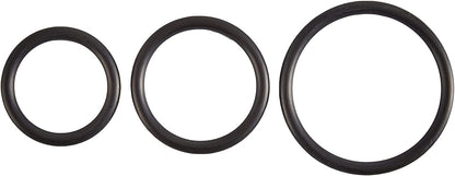 Rubber Cock Ring Set - Black BSPR-14