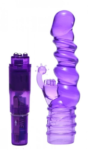 Royal Rocket Ribbed Rabbit Vive - Purple TV-AE561