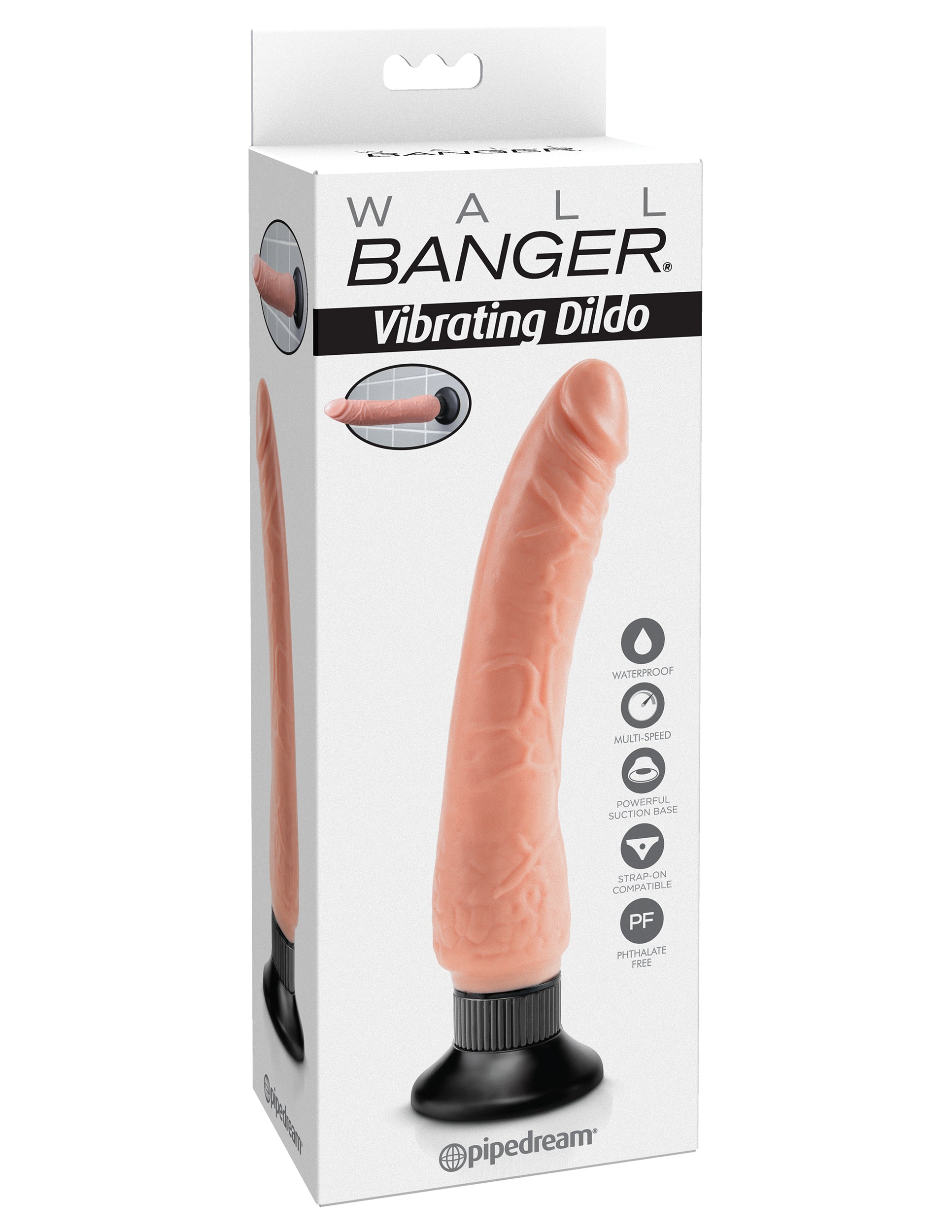 Wall Banger - Vibrating Dildo - Beige PD1357-21