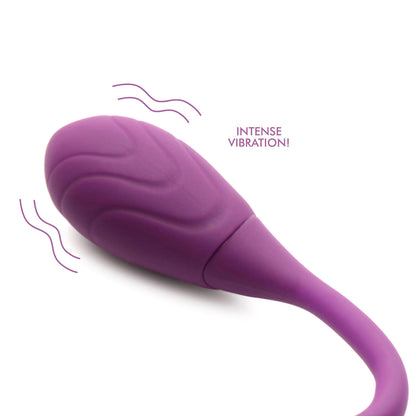 Slim Pulse 7x Pulsing Clit Stimulator and  Vibrating Egg - Purple INM-AG982