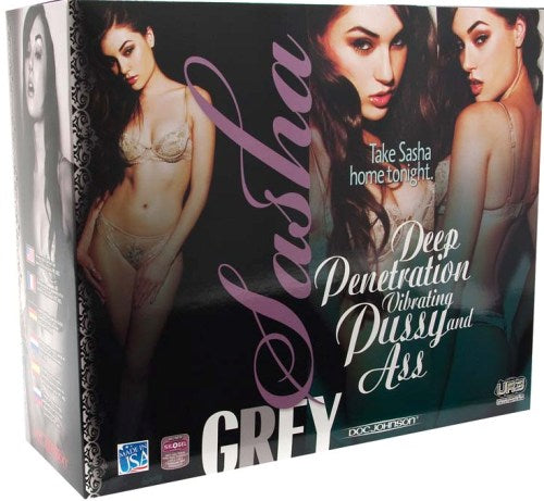 Sasha Grey Ultraskyn Deep Penetration Vibrating Pussy and Ass DJ5410-01