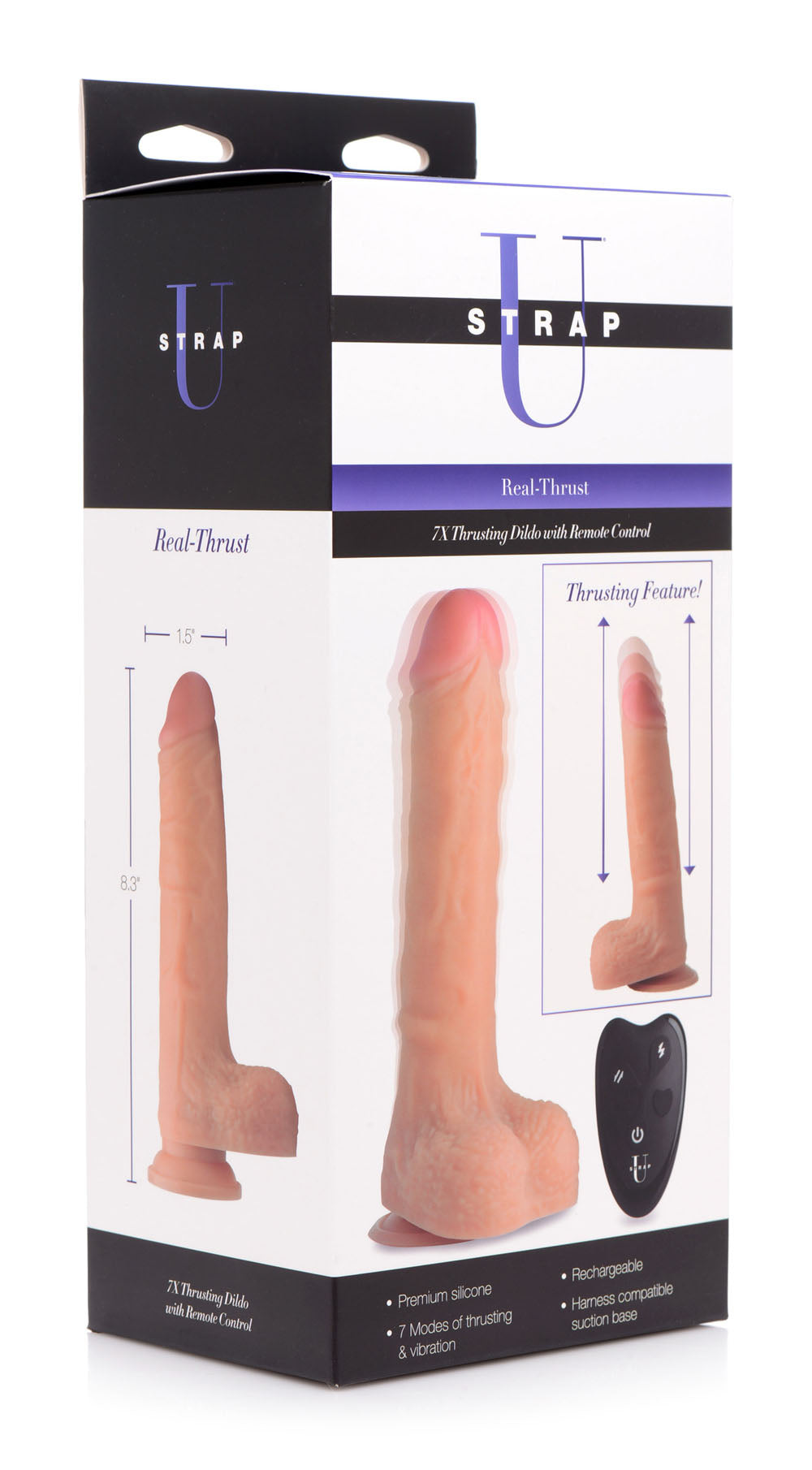 7x Thrusting Dildo With Remote Control SU-AG297