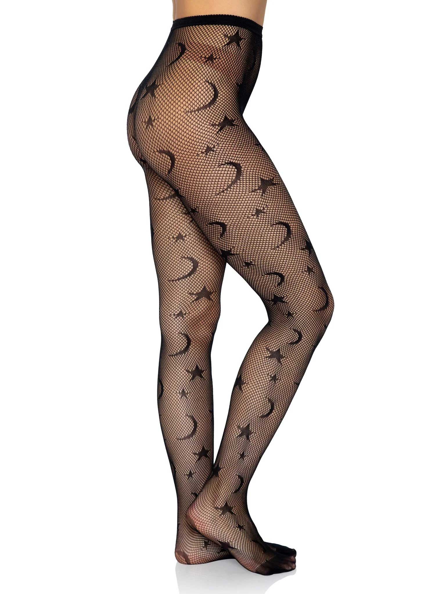 Celestial Net Tights - One Size - Black LA-9754BLKOS