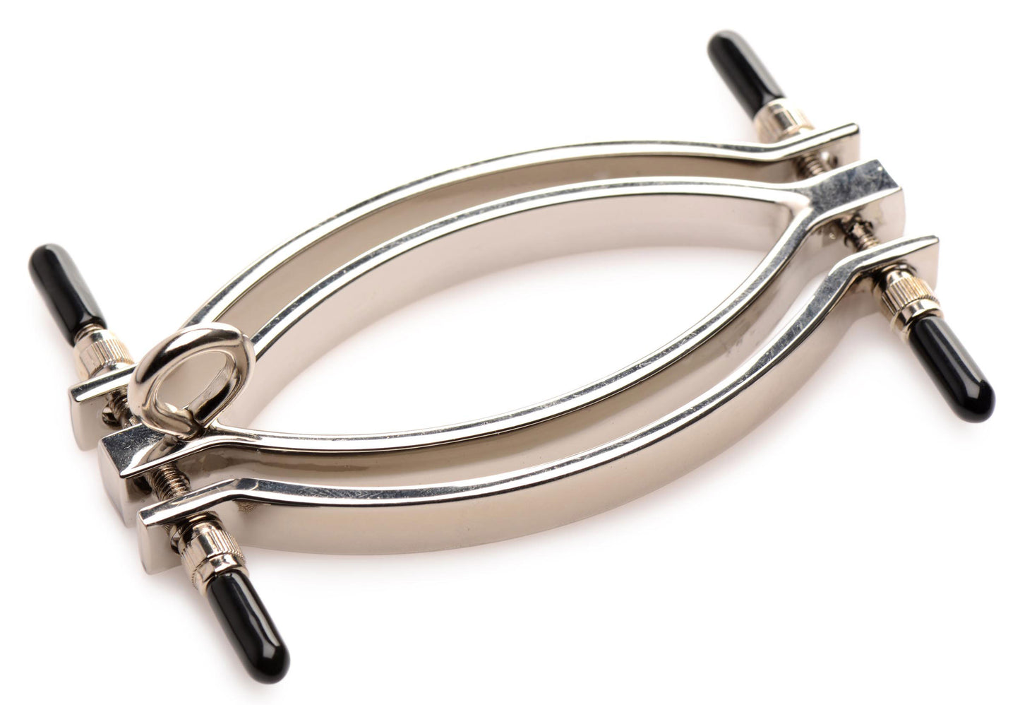 Pussy Tugger Adjustable Pussy Clamp With Leash -  Silver MS-AG931