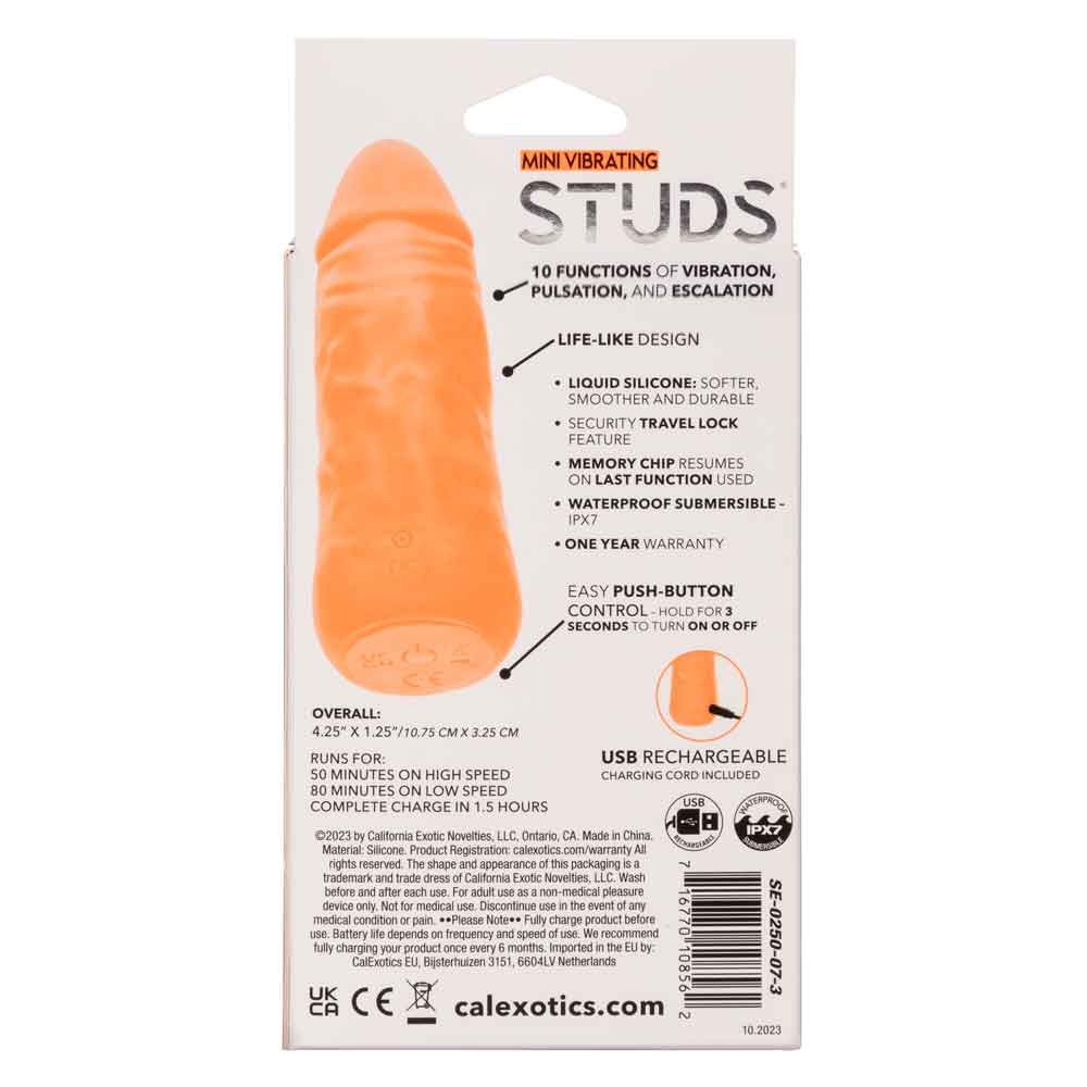 Mini Vibrating Studs - Orange SE0250073