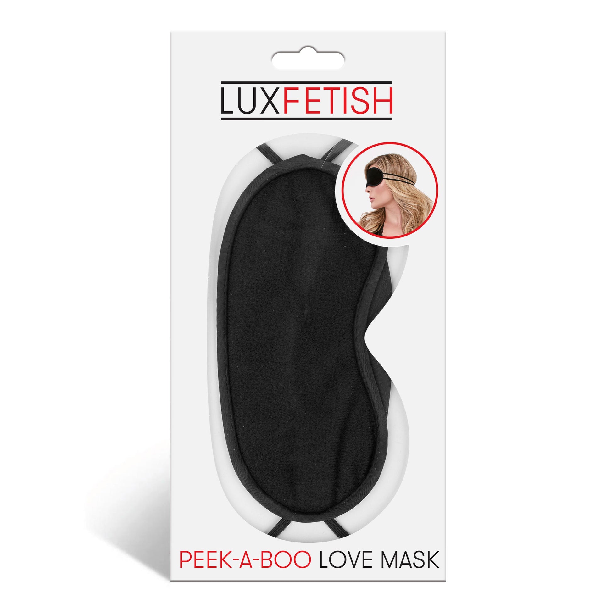 Peek-a-Boo Love Mask - Black EL-LF-6010