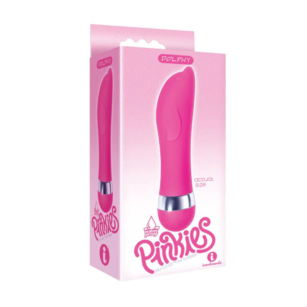 Pinkies Silicoat Mini-Vibe Dolphy - Pink IC2620