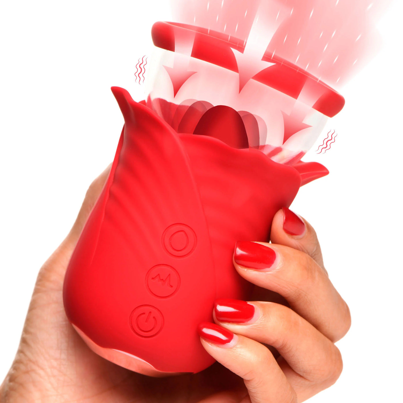 Lily Lover Sucking and Vibrating Clitoral  Stimulator- Red INM-AH231