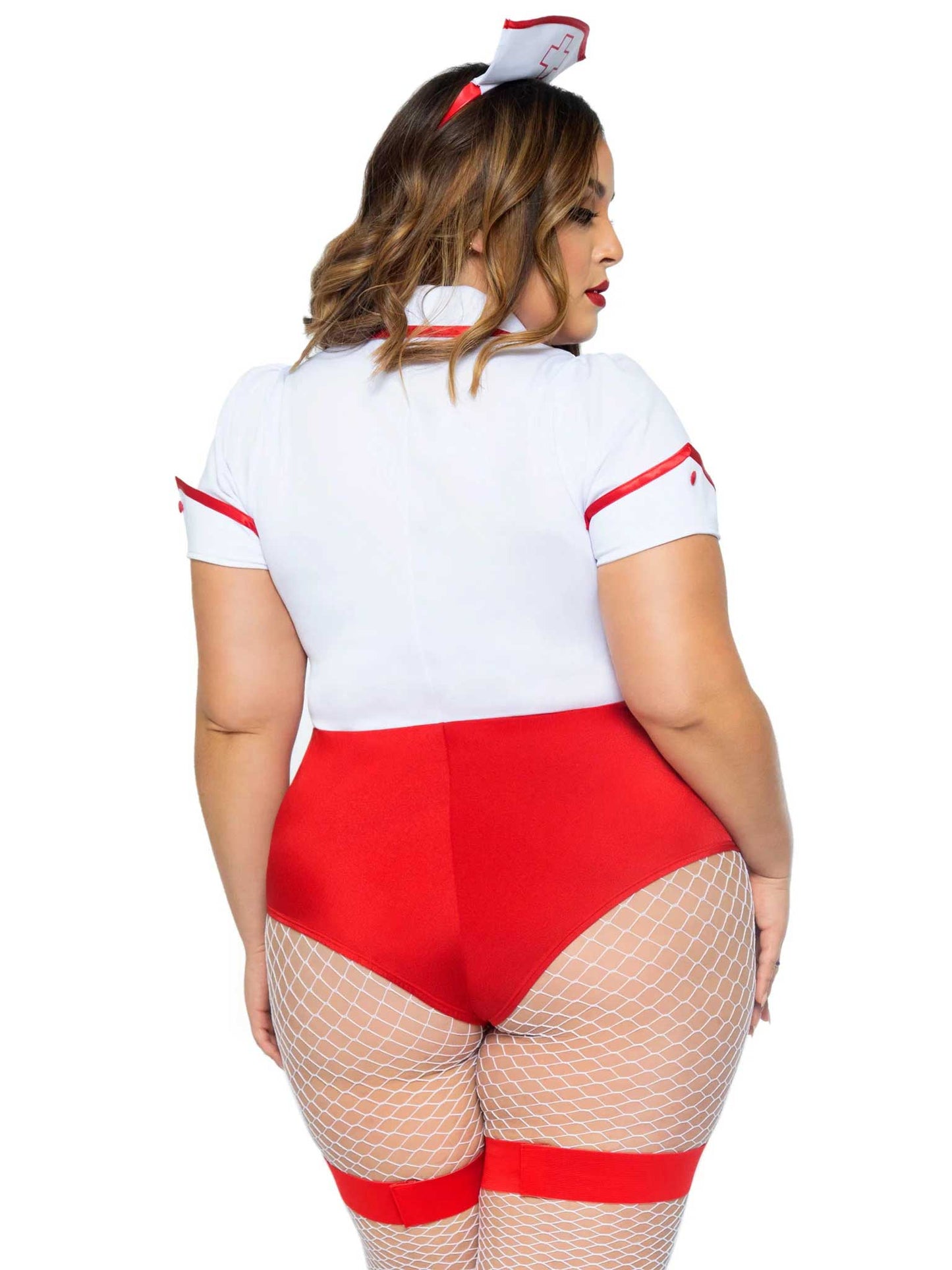 Plus Nurse Feelgood Sexy Costume - 3x/4x - White / Red LA-87086XWH3X4