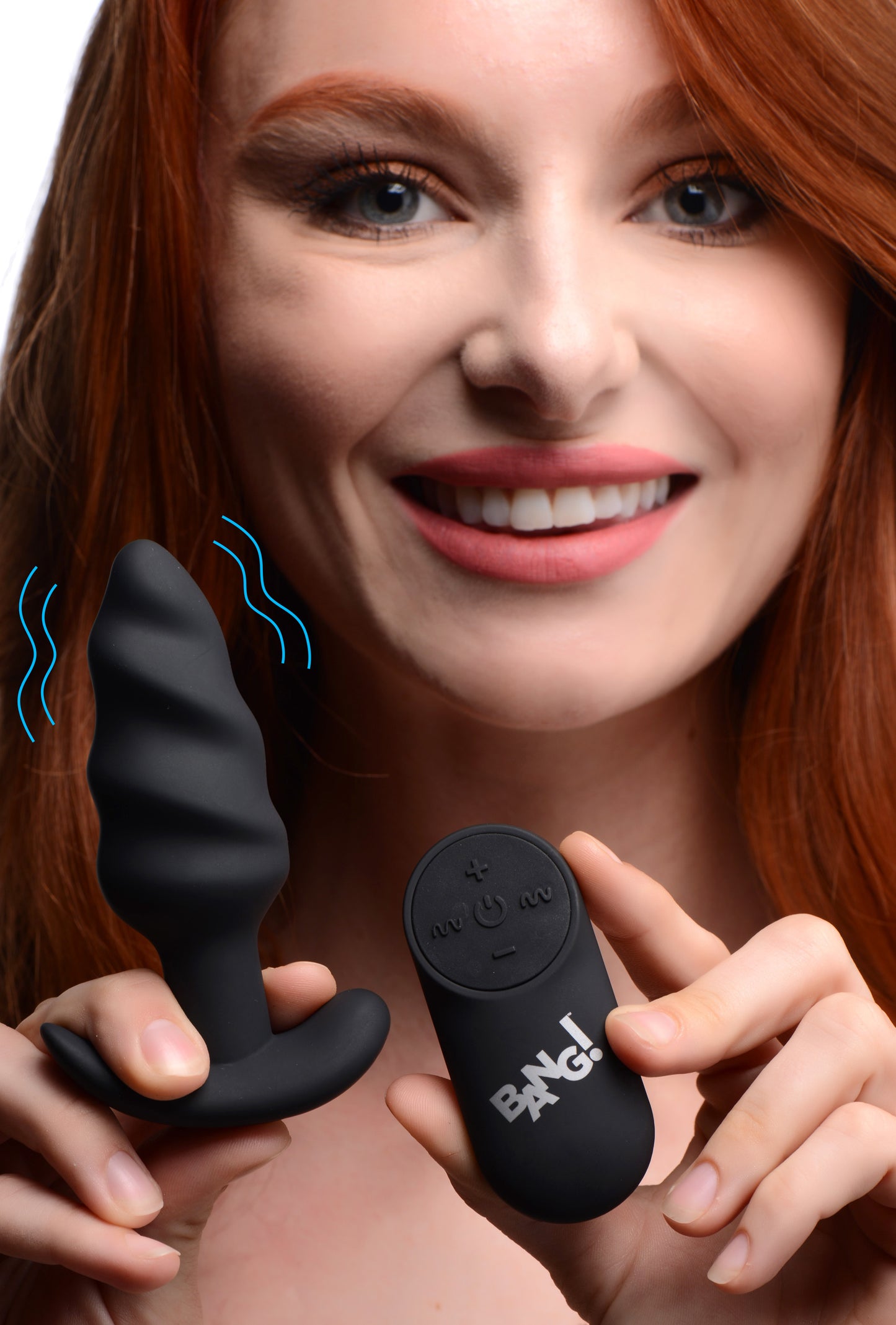 21x Silicone Swirl Plug With Remote -Black BNG-AG564-BLK