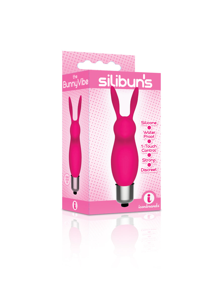 The 9's Silibus Silicone Bunny Bullet - Pink ICB2638-2