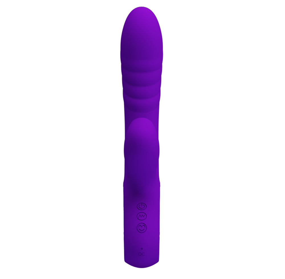 Pretty Love Jersey Sucking and Vibrating Rabbit -  Purple BI-014833